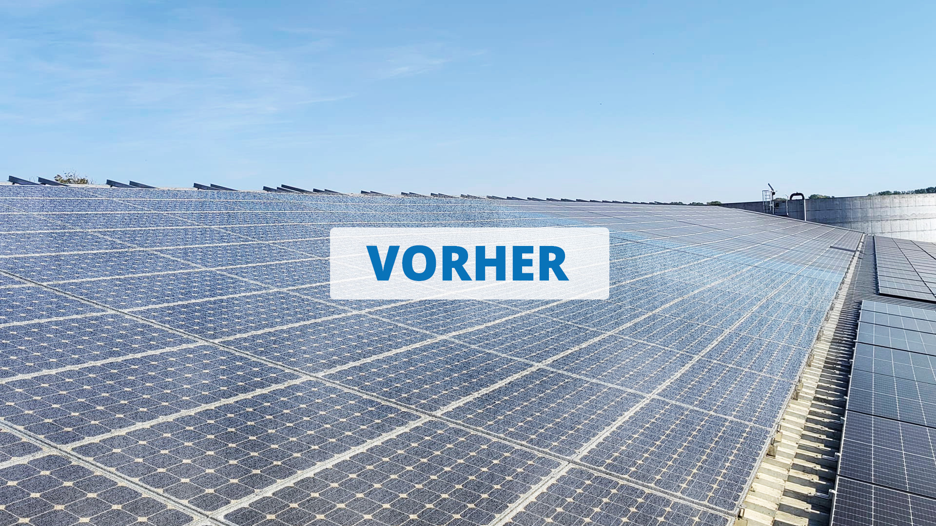 PV Anlage nachher, sauber